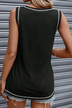 Sequin US Flag Round Neck Tank Tanks & Camis
