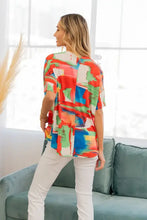 Women’s Sew In Love classic round neck short sleeve t-shirt with colorful abstract print