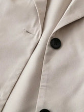 Short Sleeve Lapel Collar Solid Blazer Woman Outerwear