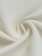Cream-colored smooth fabric Short Sleeve Top and Skirt Set