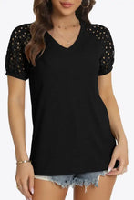 Short Sleeve V-Neck Tee Woman T Shirts