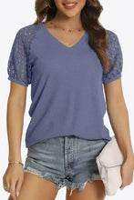 Short Sleeve V-Neck Tee Woman T Shirts
