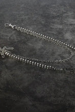Silver cross waist chain layered belt with cross charms