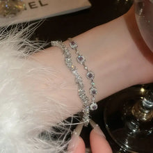 Copper Zircon Bracelet White One Size Bracelets