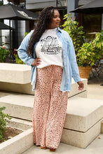 Woman in Simply Love round neck short sleeve basic style t-shirt