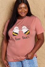 Simply Love Full Size BOO BEES Graphic Cotton T-Shirt Woman T Shirts
