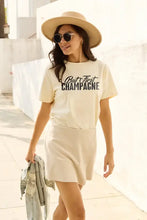 Simply Love Full Size BUT FIRST CHAMPAGNE Round Neck T-Shirt Woman T Shirts