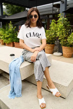 Simply Love Full Size CIAO Round Neck T-Shirt Woman T Shirts