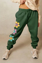 Simply Love Simply Love Full Size Drawstring Flower Graphic Long Sweatpants Woman Sweatpants