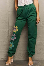 Simply Love Simply Love Full Size Drawstring Flower Graphic Long Sweatpants Woman Sweatpants