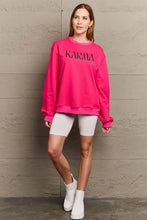 Simply Love Full Size KARMA Graphic Sweatshirt Woman Sweatshirts