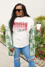 Simply Love Full Size MERRY CHRISTMAS Short Sleeve T-Shirt White Woman T Shirts
