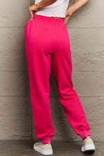 Simply Love Full Size PINK Graphic Sweatpants Woman Sweatpants