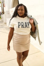 Simply Love Full Size PRAY Round Neck T-Shirt Woman T Shirts