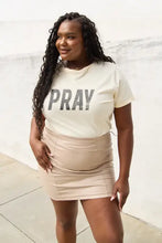 Simply Love Full Size PRAY Round Neck T-Shirt Woman T Shirts