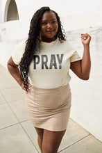 Simply Love Full Size PRAY Round Neck T-Shirt Woman T Shirts