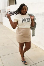 Simply Love Full Size PRAY Round Neck T-Shirt Woman T Shirts