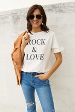 Simply Love full size rock basic style t-shirt with ruffled sleeves
