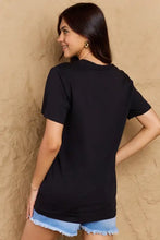 Simply Love black short sleeve cotton polo shirt with button-down collar
