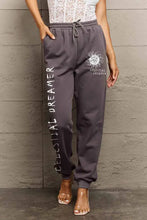 Simply Love womens size celestial dreamer charcoal gray sweatpants