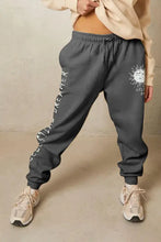 Simply Love womens size Celestial Dreamer charcoal gray jogger sweatpants