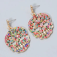 Skull Rhinestone Alloy Earrings Earrings