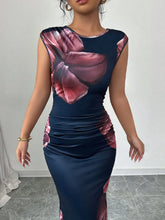 Sleeveless Floral Print Maxi Dress for Women