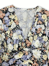 Sleeveless Floral Print V-Neck Maxi Dress