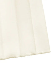 Cream pleated fabric with ribbed texture in Sleeveless Vest and Pleated Maxi Skirt Set