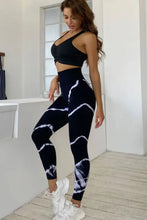 Slim Fit Black and White Tie Dye Leggings for Women Woman Leggings