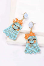 Smiling Ghost Shape Synthetic Pearl Earrings Earrings