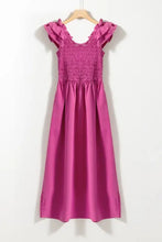 Smocked and Ruffled Dresses and Jumpsuit in Pink Purple and Magenta Maxi Dresses