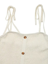 Smocked Button Front Tie Shoulder Dress Woman Maxi Dress