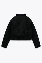 Snap Down Baseball Collar Jacket Woman Outerwear