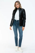 Snobbish Pocketed Zip Up Turtleneck Puffer Jacket Woman Outerwear