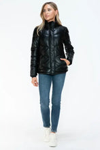 Snobbish Pocketed Zip Up Turtleneck Puffer Jacket Woman Outerwear