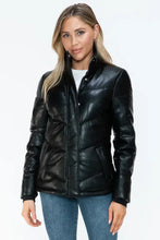 Snobbish Pocketed Zip Up Turtleneck Puffer Jacket Woman Outerwear