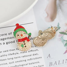 Snowman Rhinestone Alloy Earrings Earrings
