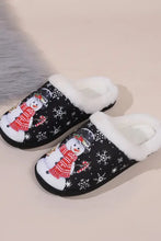 Snowman Round Toe Faux Fur Slippers Woman Slippers