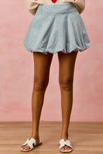 Light blue pleated denim bubble mini skirt so me denim bubble mini skirt with a stylish pleated design