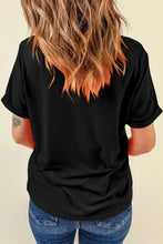 So Very Thankful Black Graphic T-Shirt for Women