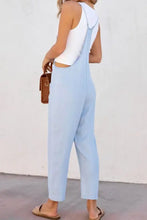 Spaghetti Strap Denim Overalls with Pockets Denim Overalls