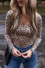 Spotted Long Sleeve Bodysuit for Women