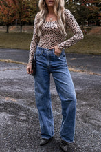 Spotted Long Sleeve Bodysuit for Women