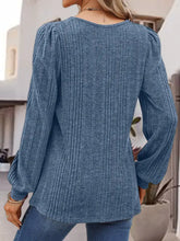 Langarmshirt mit quadratischem Ausschnitt Damenblusen