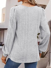 Langarmshirt mit quadratischem Ausschnitt Damenblusen