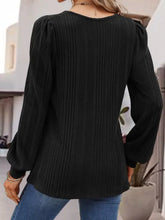 Langarmshirt mit quadratischem Ausschnitt Damenblusen