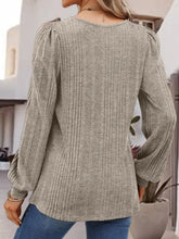 Langarmshirt mit quadratischem Ausschnitt Damenblusen