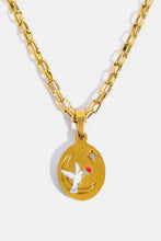 Stainless Steel 18K Gold-Plated Necklace Pigeons One Size Necklaces