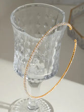 Stainless steel inlaid zircon necklace with delicate gold-toned bracelet and sparkling clear stones